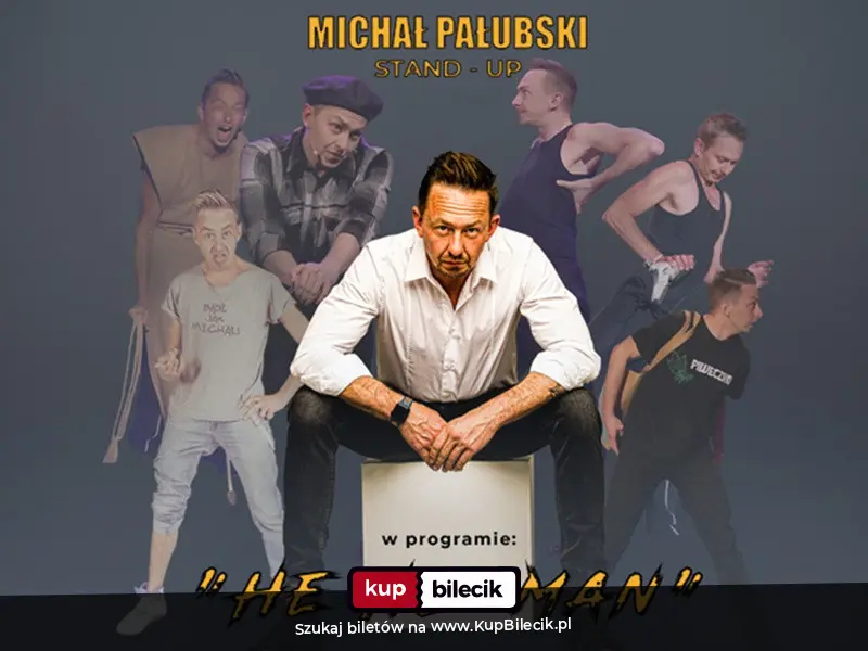 Plakat: Stand-up Turek | Michał Pałubski w programie "He He Man"