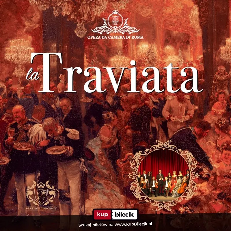 Plakat: Kameralne wydanie opery "La Traviata"