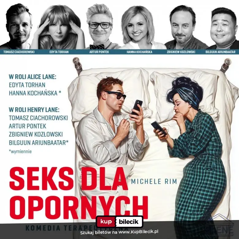 Plakat: Spektakl "Seks dla opornych" przed Mikołajkami w Siedlcach