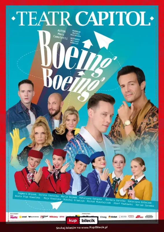 Plakat: "Boeing Boeing" - komediowa uczta w gwiazdorskiej obsadzie