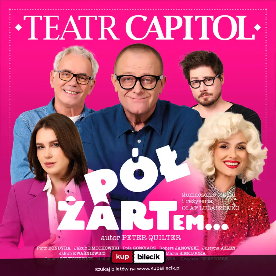 Plakat: "Pół żartem..." - komedia, której nie da się zapomnieć! Tani poniedziałek