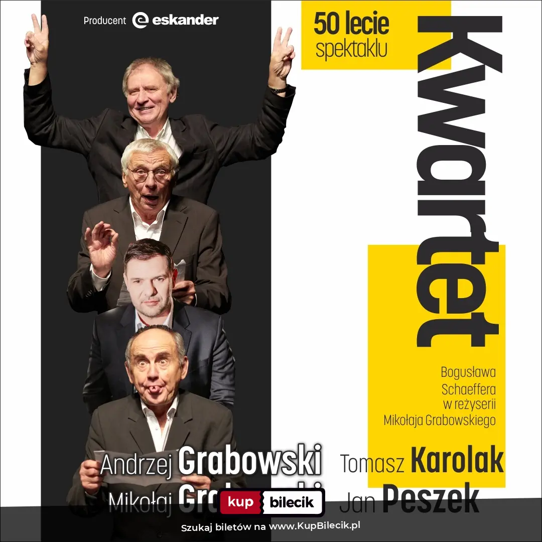 Plakat: Kwartet - 50 lecie spektaklu