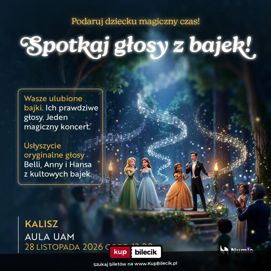 Plakat: Spotkaj Głosy z Bajek