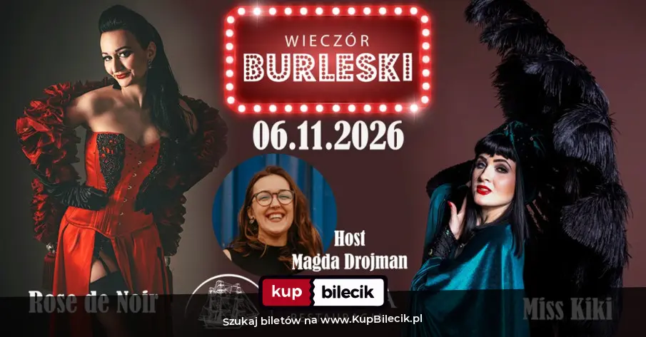 Plakat: Burleska by Rose de Noir w restauracji Fregata