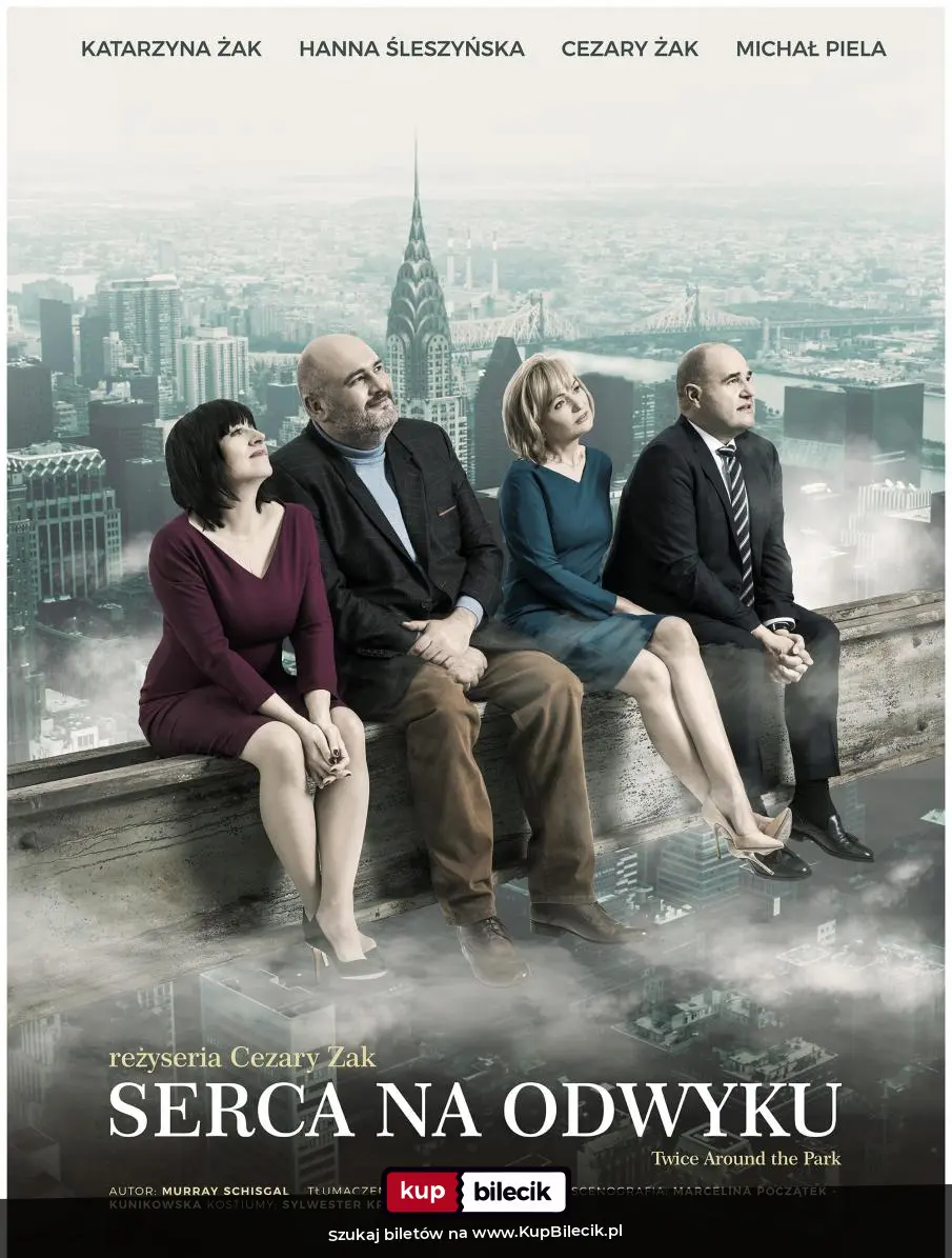 Plakat: Cezary Żak, Katarzyna Żak, Hanna Śleszyńska, Michał Piela