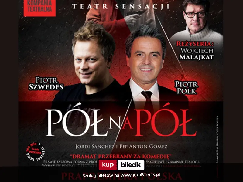 Plakat: Pół na pół