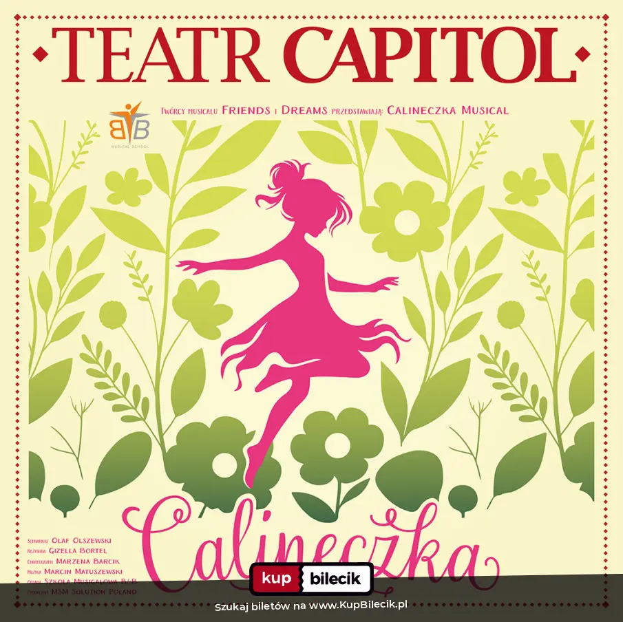 Plakat: Musical "Calineczka"