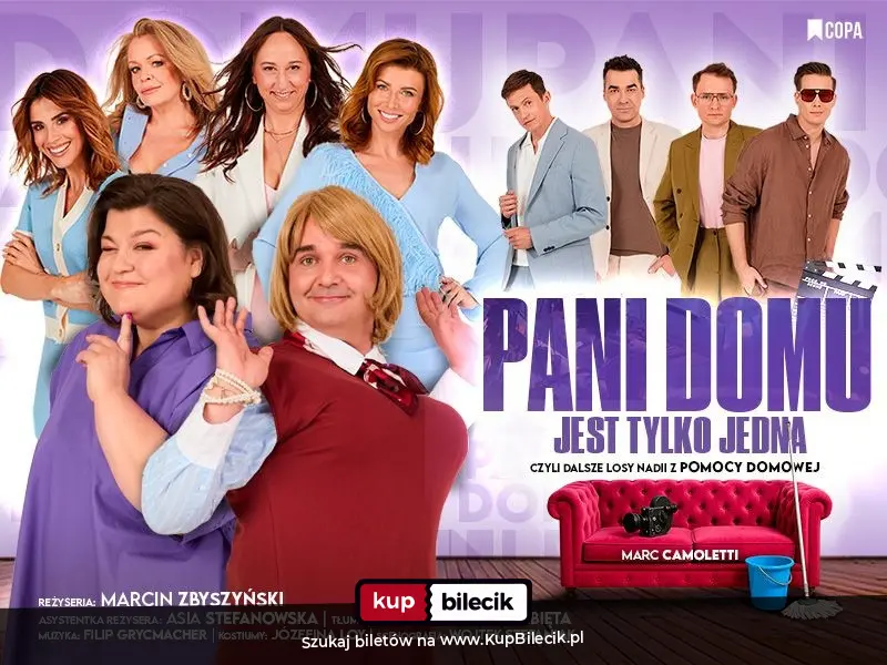 Plakat: Pani domu jest tylko jedna - spektakl komediowy