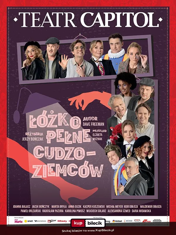 Plakat: Łóżko pełne cudzoziemców
