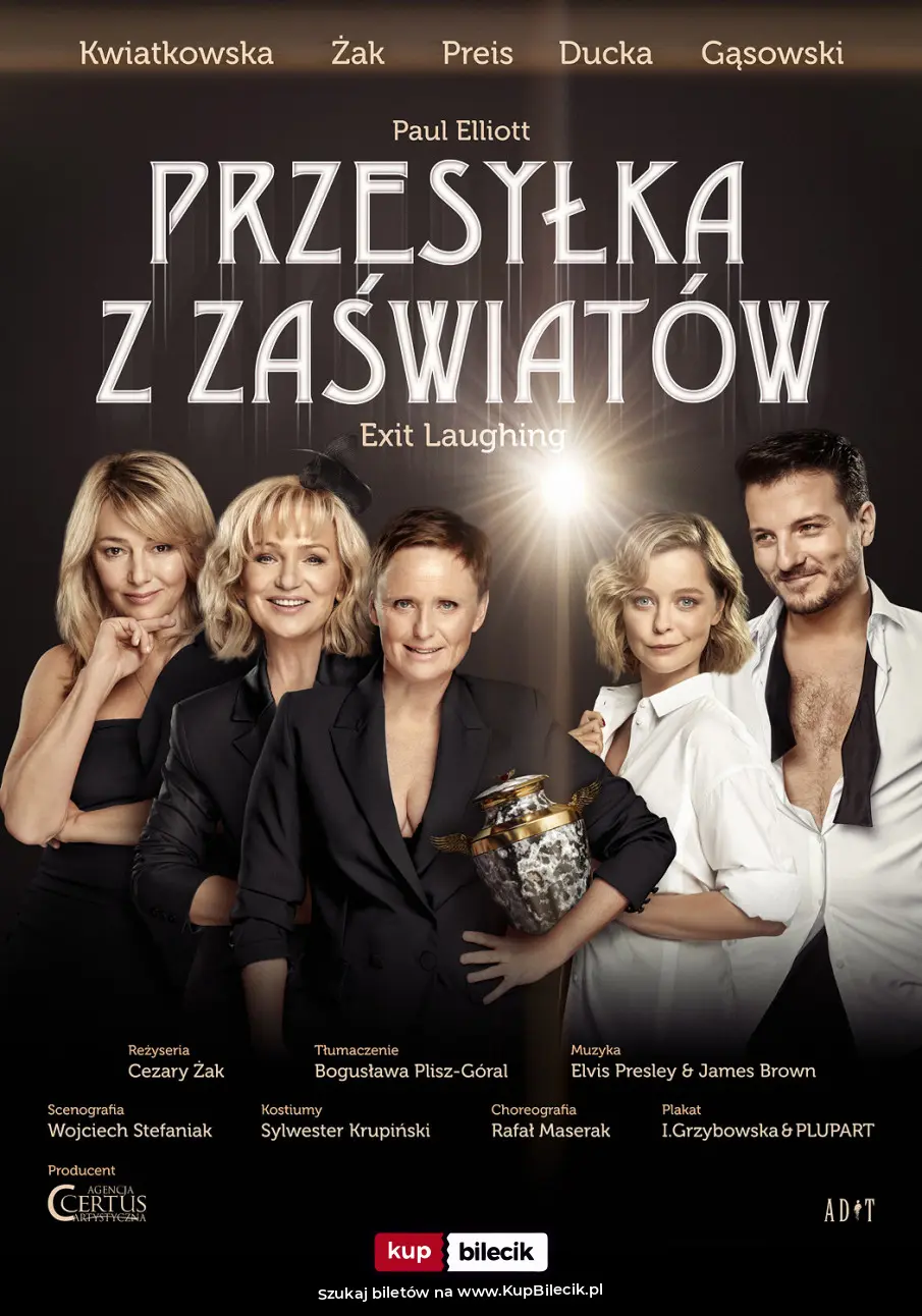 Plakat: Kinga Preis, Katarzyna Żak, Katarzyna Kwiatkowska, Justyna Ducka, Kuba Gąsowski