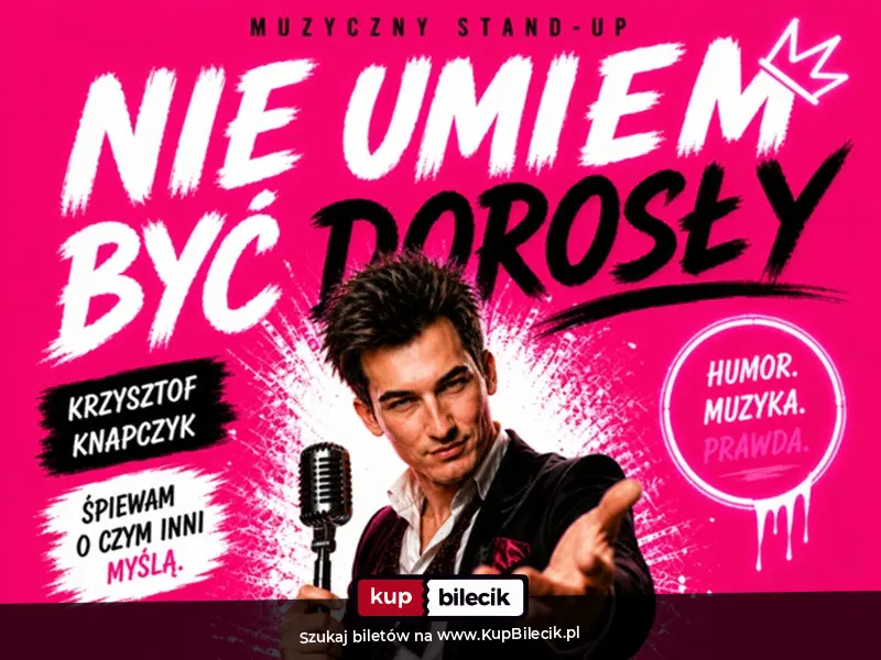 Plakat: Wieczór z prawdą, śmiechem i muzyką - Krzysztof Knapczyk