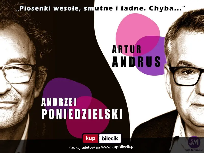 Plakat: "Piosenki wesołe, smutne i ładne. Chyba..."