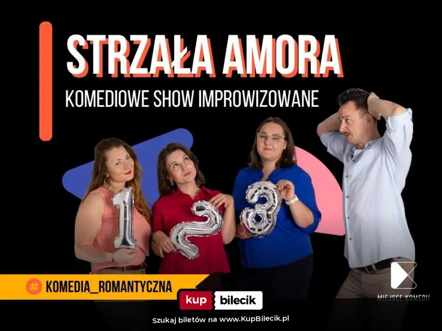 Plakat: Strzała Amora | Komediowe Show Improwizowane