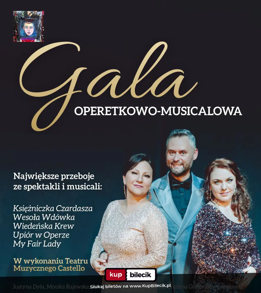 Plakat: Gala operetkowo-musicalowa