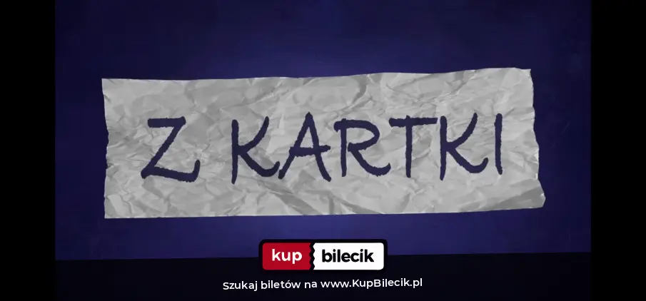 Plakat: Michał Leja prezentuje: Z KARTKI #43