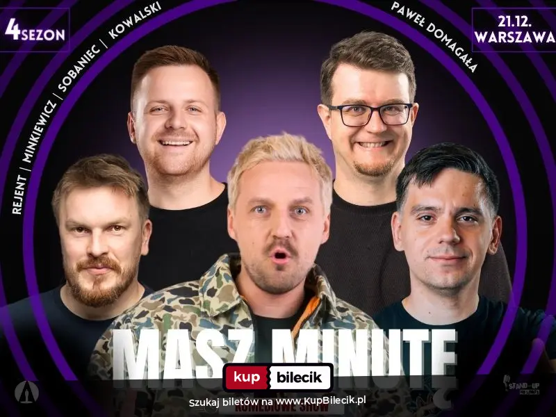 Plakat: Masz Minutę - gość specjalny: Paweł Domagała