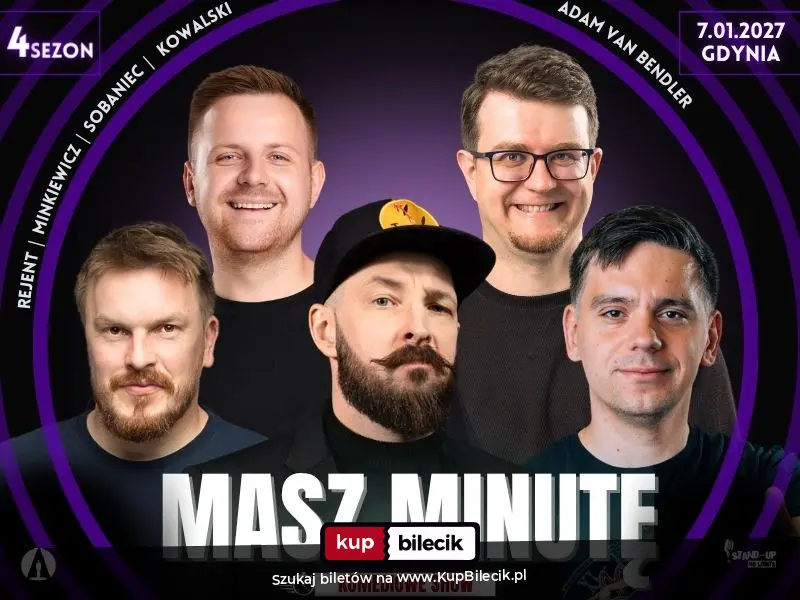 Plakat: Masz Minutę - gość specjalny: Adam van Bendler