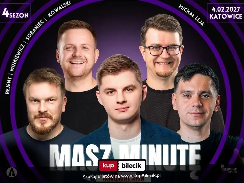 Plakat: Masz Minutę - gość specjalny: Michał Leja
