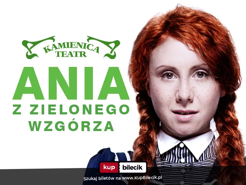 Plakat: Ania z Zielonego Wzgórza - Teatr Kamienica