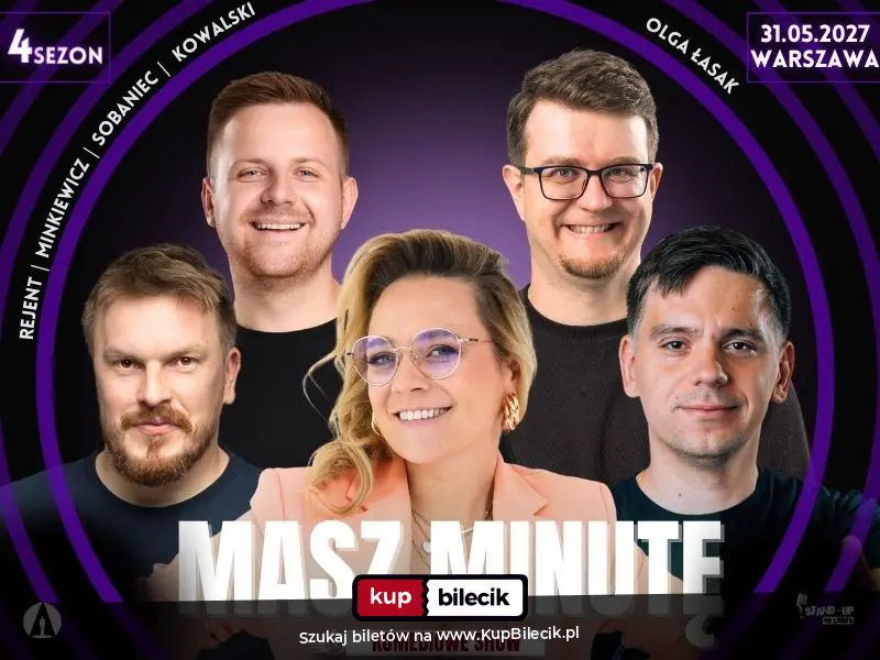Plakat: Masz Minutę - gość specjalny: Olga Łasak