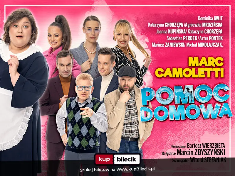 Plakat: POMOC DOMOWA - spektakl komediowy