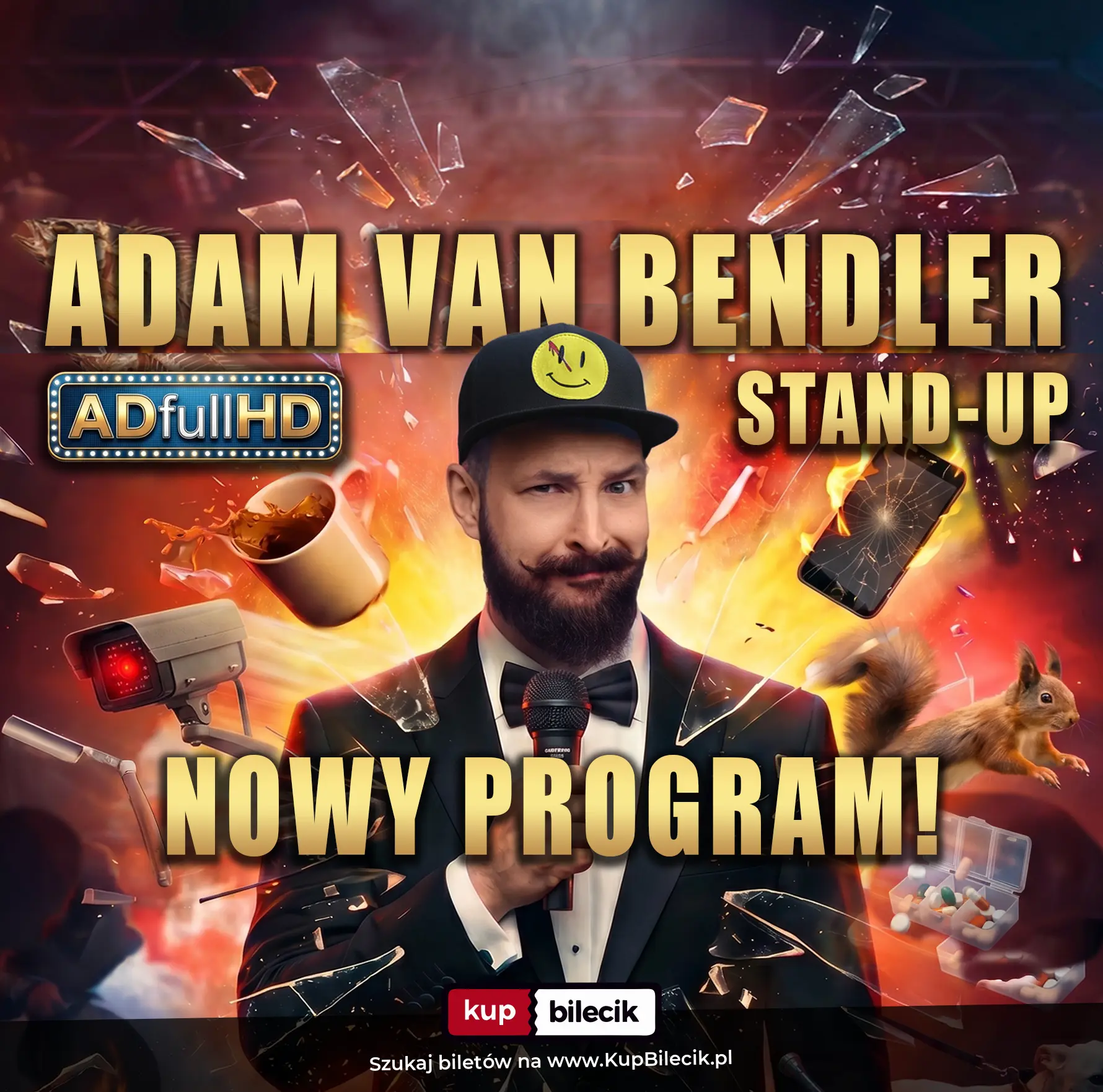 Plakat: Adam Van Bendler z nowym programem "ADfullHD"