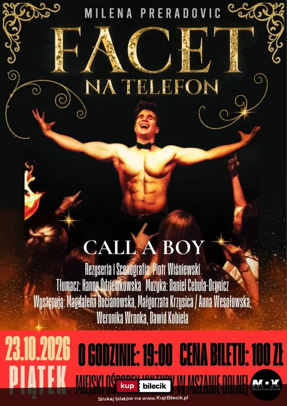 Plakat: Facet na telefon