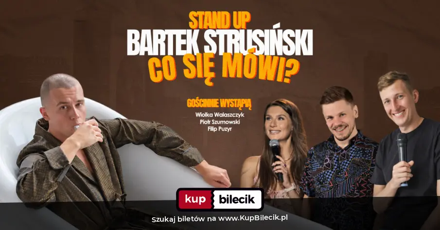 Plakat: CO SIĘ MÓWI + Piotrek Szumowski, Wiolka Walaszczyk, Filip Puzyr