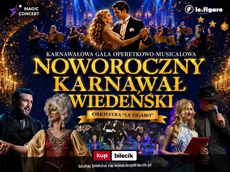 Plakat: Karnawałowa gala Operetkowo-musicalowa