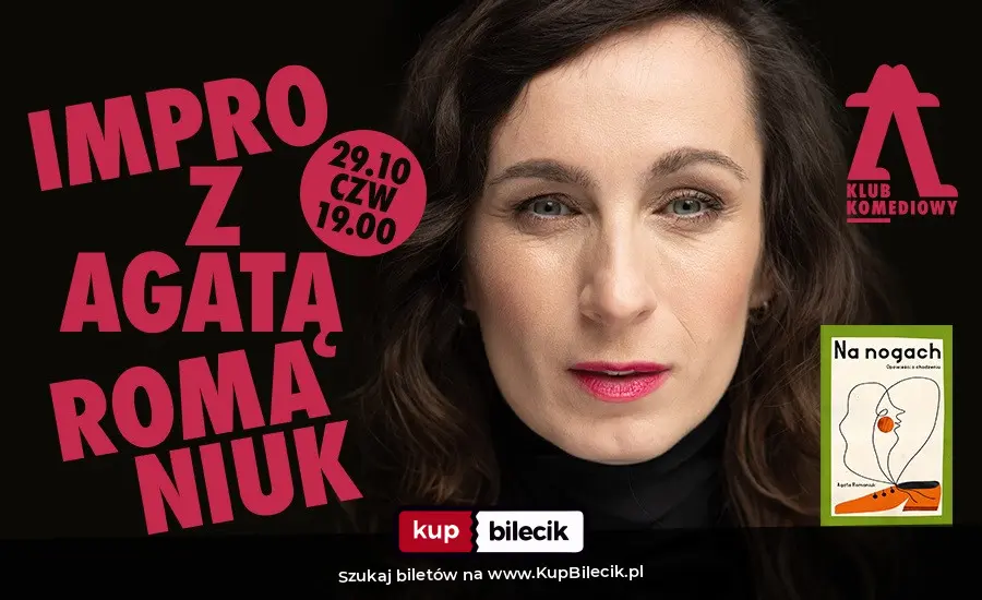 Plakat: "Na nogach" - impro o chodzeniu z Agatą Romaniuk
