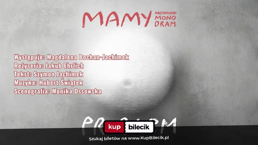 Plakat: Magdalena Bochan-Jachimek na SCENIE MDK