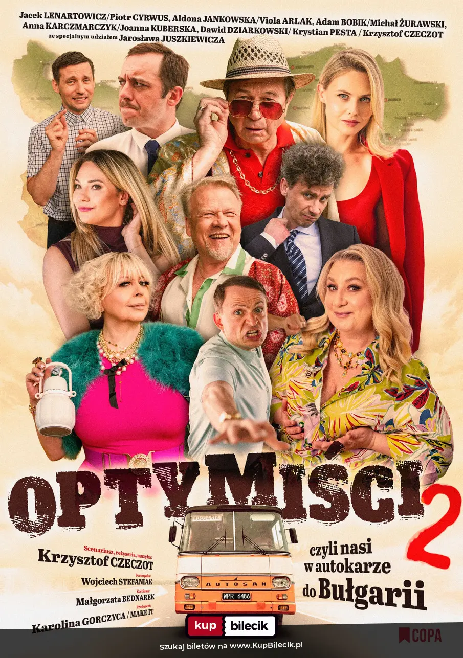 Plakat: Optymiści 2 - czyli nasi w autokarze do Bułgarii