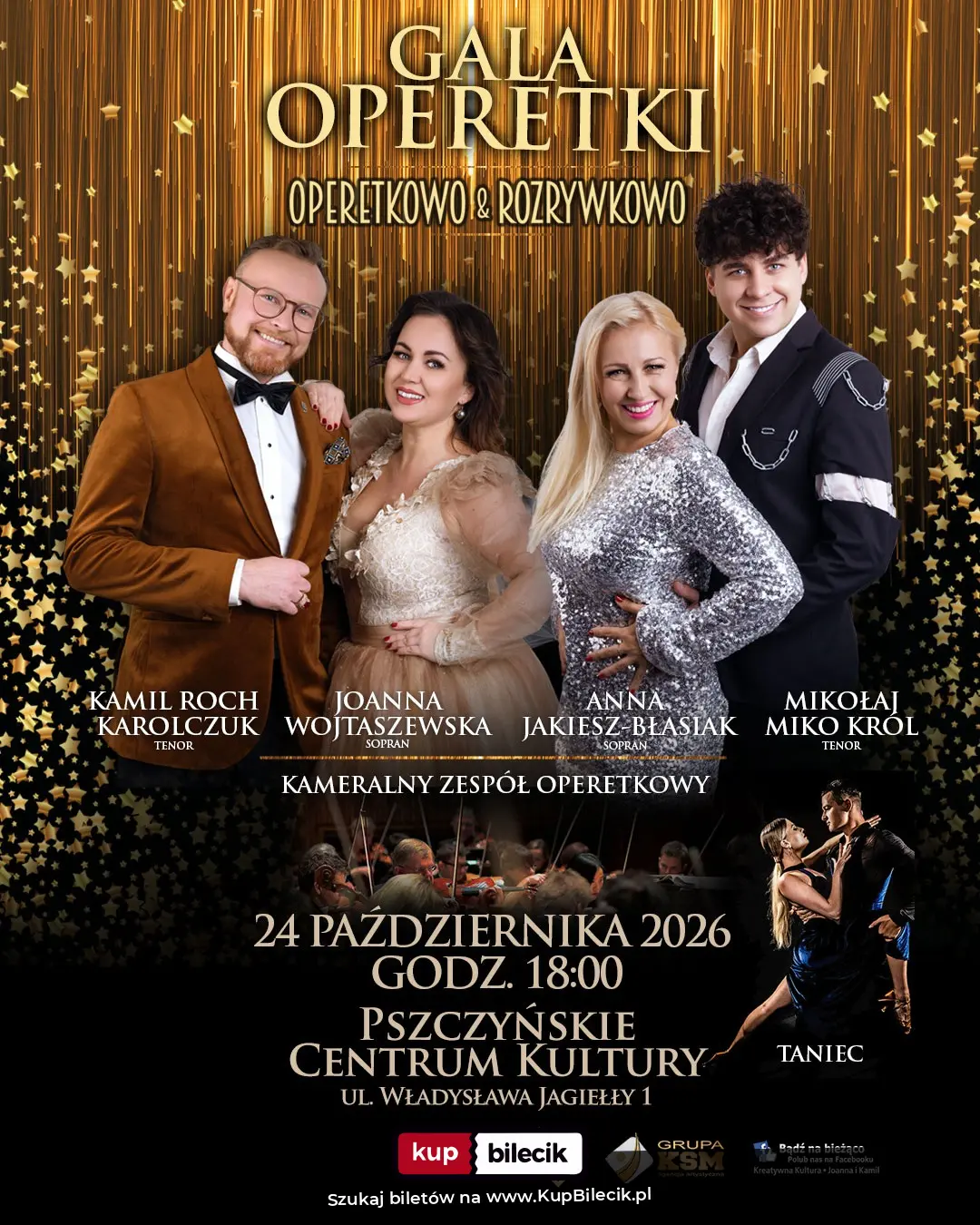Plakat: Jeden wieczór. Dwa muzyczne światy. Niezliczona ilość emocji