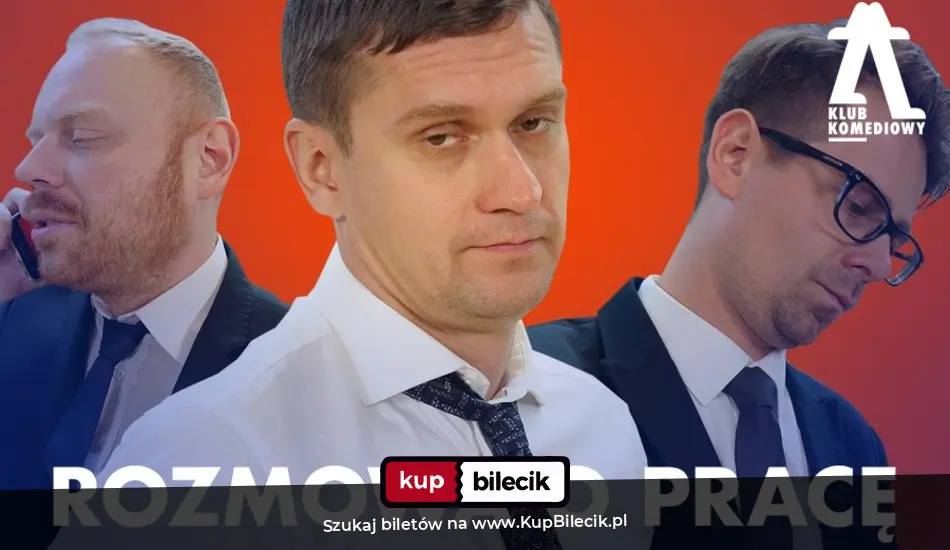 Plakat: Rozmowa o pracę . Korpośledzik