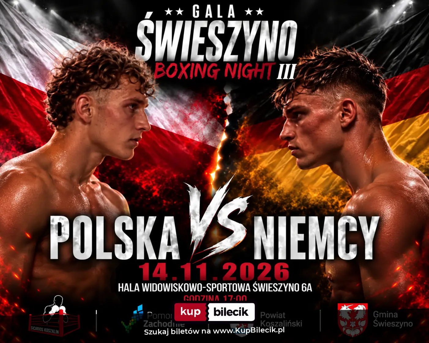 Plakat: Wielkie emocje. 12 pojedynków. Polska kontra Niemcy