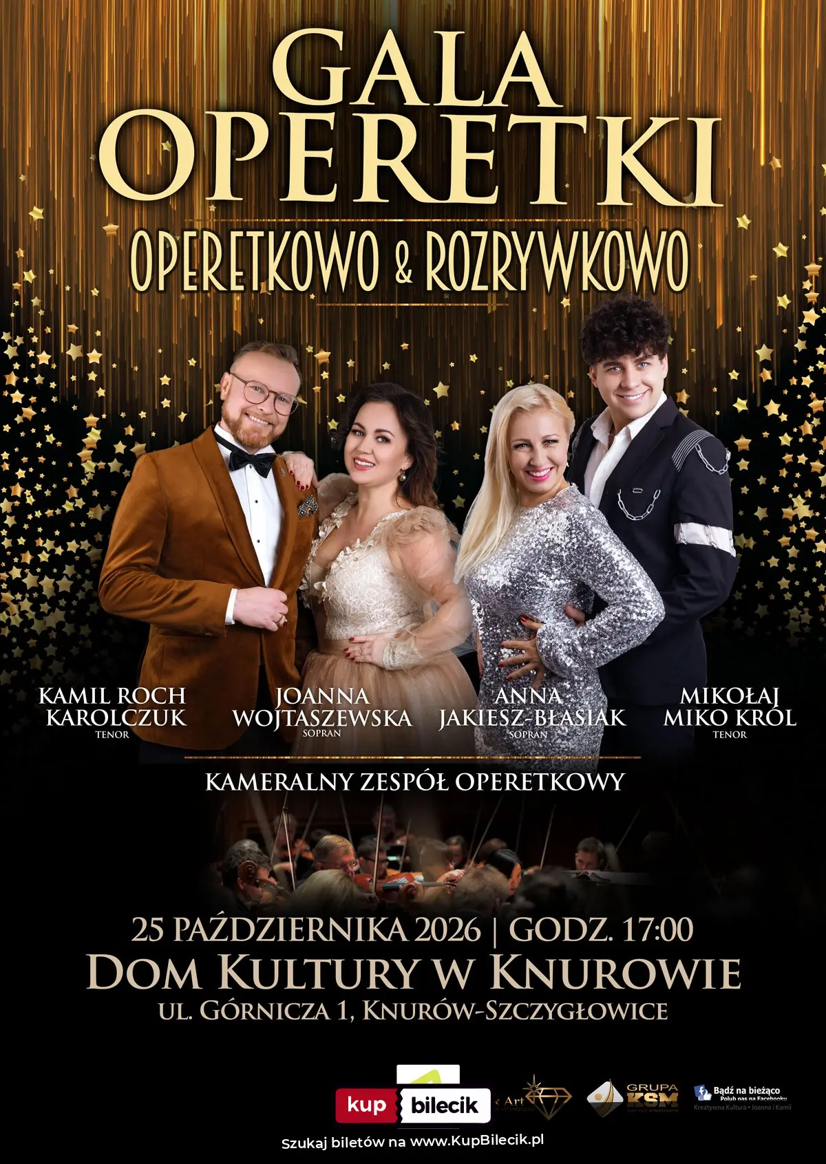 Plakat: Jeden wieczór. Dwa muzyczne światy. Niezliczona ilość emocji