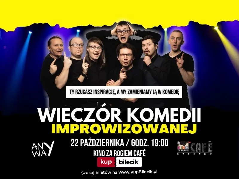 Plakat: Wieczór komedii improwizowanej
