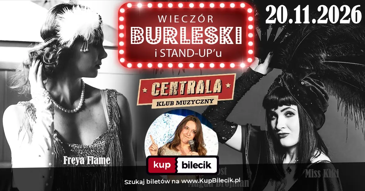 Plakat: Burleska by Rose de Noir w klubie Centrala