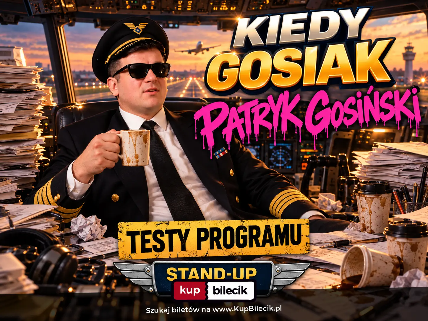 Plakat: Testy materiału "Kiedy Gosiak"