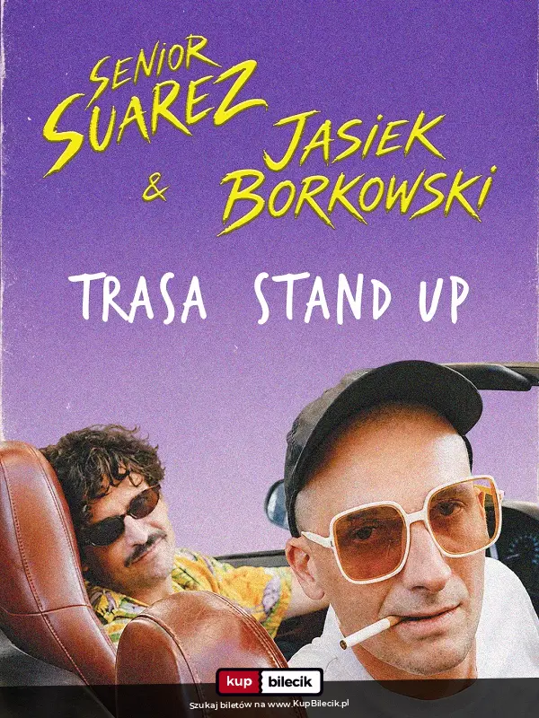 Plakat: II TERMIN Jasiek Brokowski i Senior Suarez