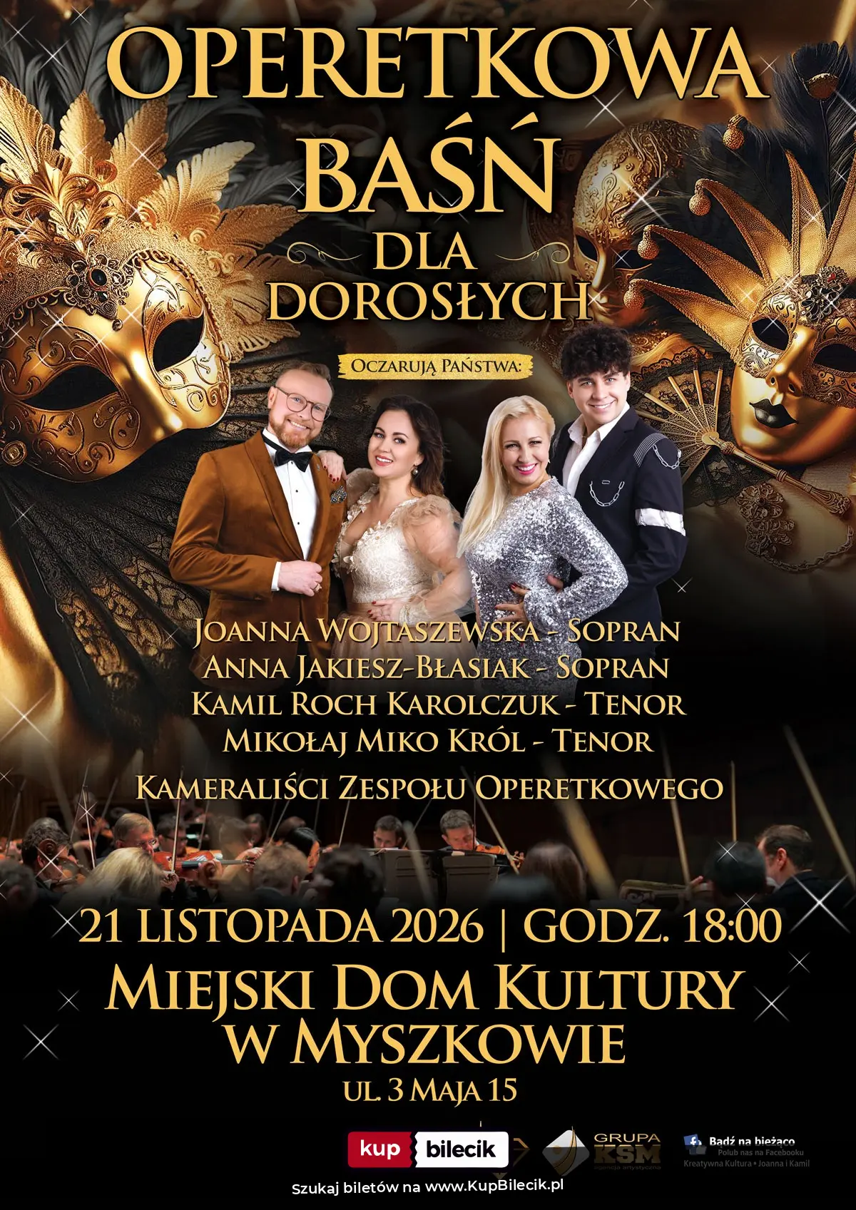 Plakat: Ogólnopolski bestseller koncertowy - Operetkowa Baśń