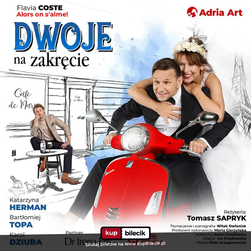 Plakat: Dwoje na zakręcie