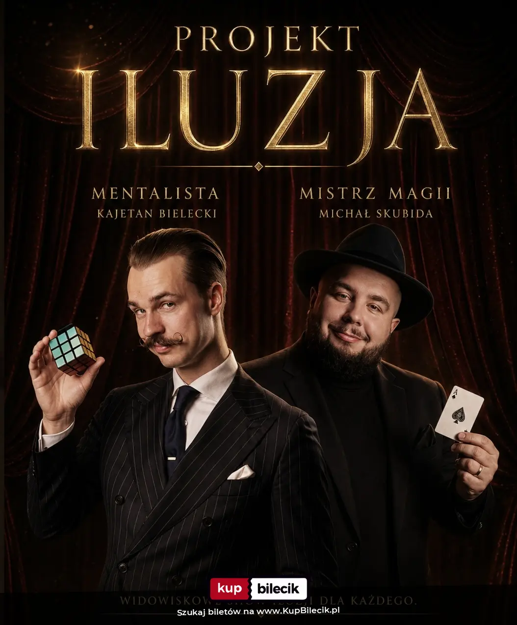 Plakat: Widowisko Iluzji i Mentalizmu