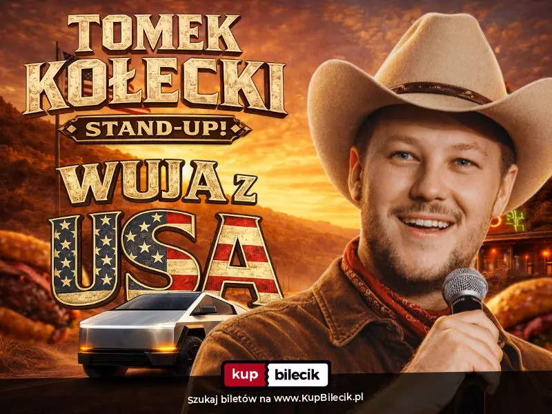 Plakat: Stand-up: Tomek Kołecki | Wuja z USA | Warszawa