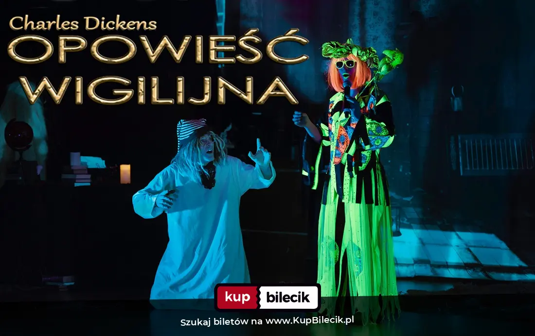 Plakat: Spektakl świąteczny dla dzieci w technice UV