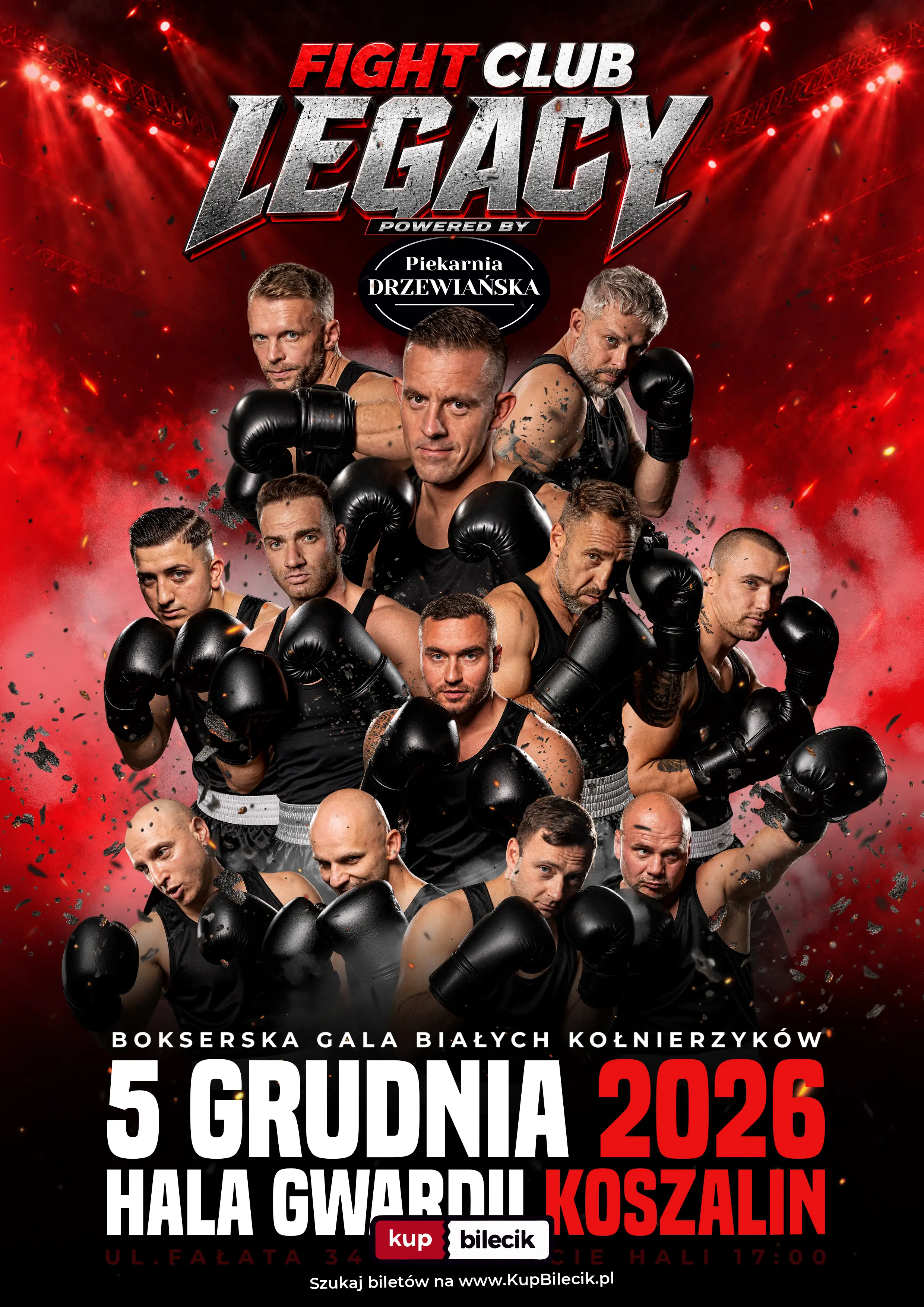 Plakat: Fight Club Legacy - Gala Bokserska Białych Kołnierzyków w Koszalinie