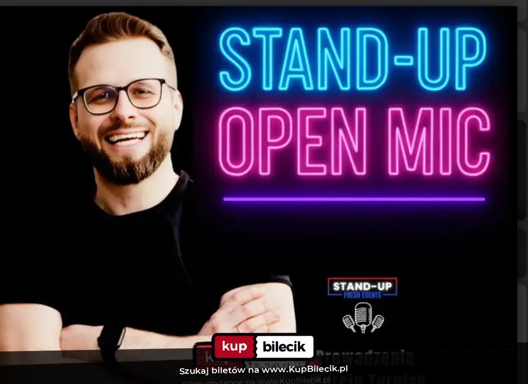 Plakat: Testy Żartów I Open Mic