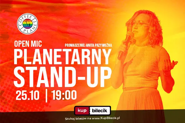 Plakat: Planetarny Stand-Up Open Mic