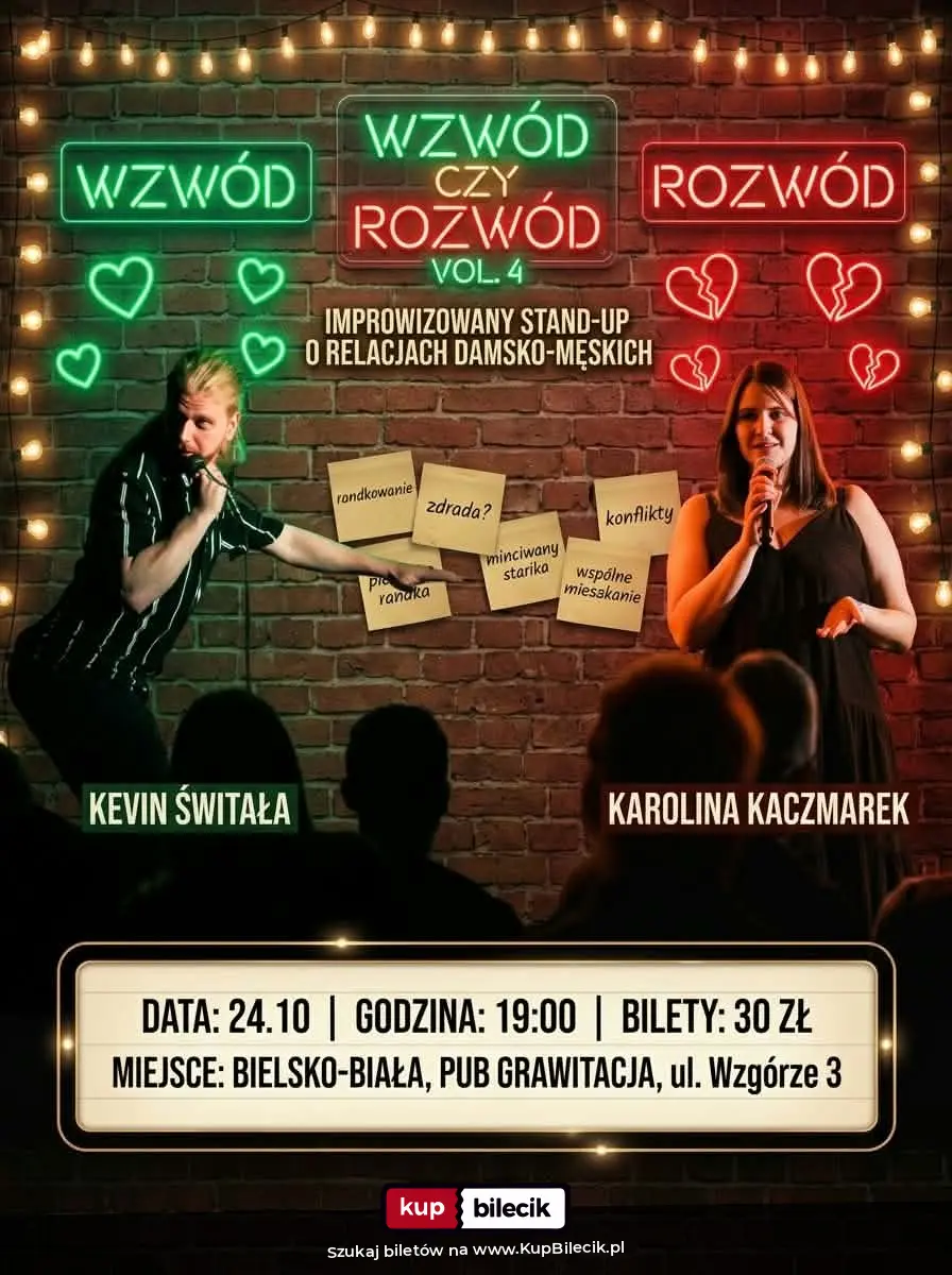 Plakat: Improwizowany stand-up
