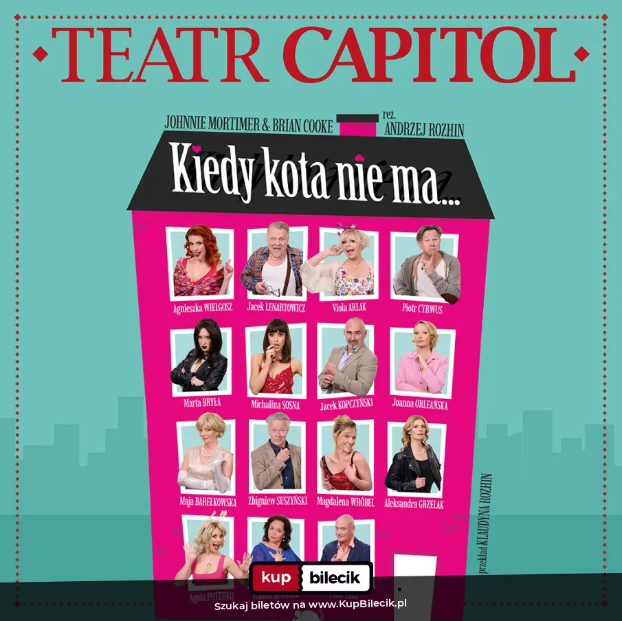 Plakat: Kiedy kota nie ma